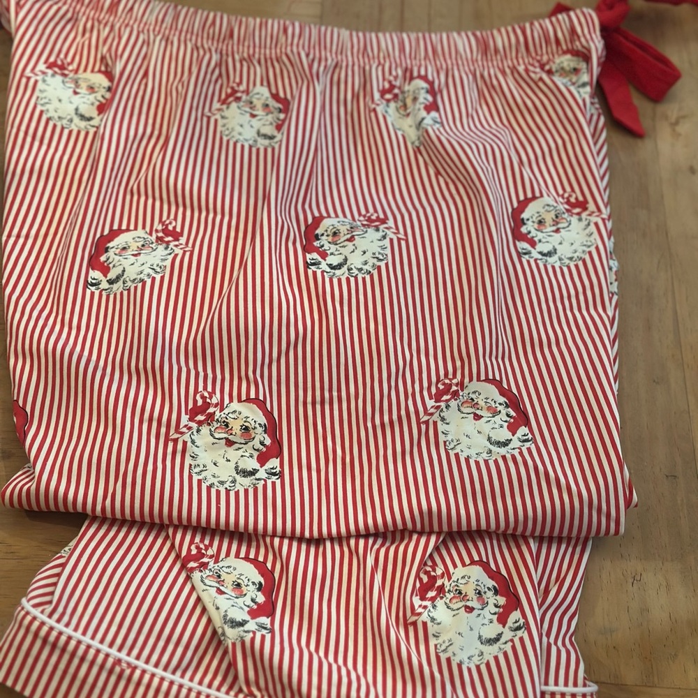 Striped Red and White Santa Pajama Pants